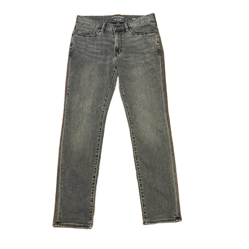 Banana Republic Traveler Jeans Mens 31x30 Blue Slim Fit Straight Leg Pants